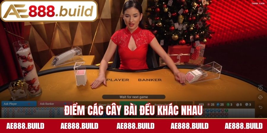 Điểm các cây bài đều khác nhau