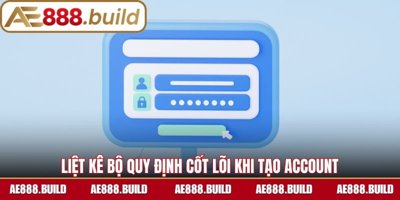 Liệt kê bộ quy định cốt lõi khi tạo account